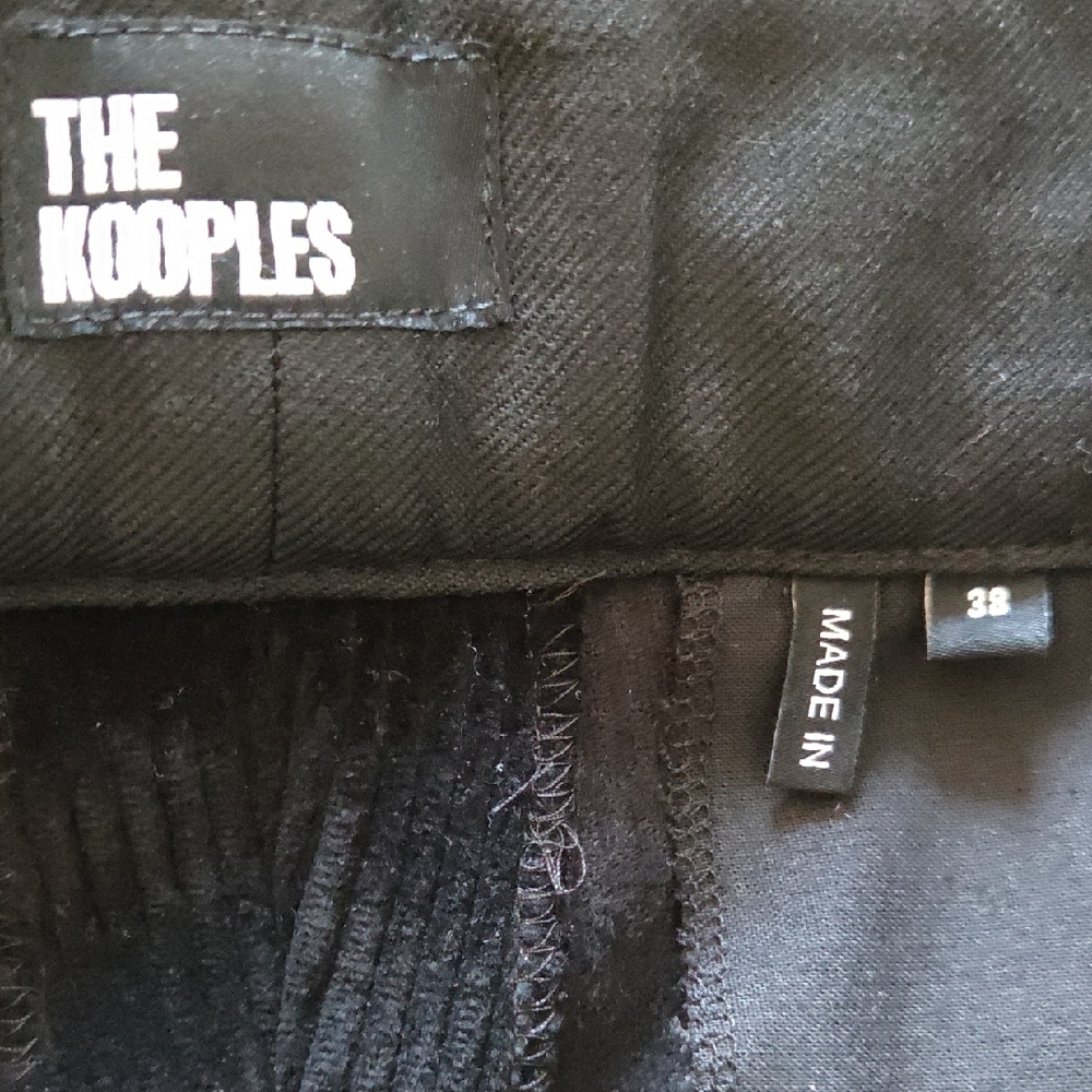 The Kooples Black Corduroy Trousers - NWOT - Picture 8 of 9